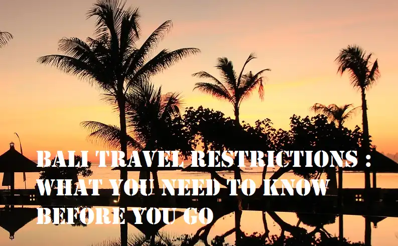 international travel restrictions bali